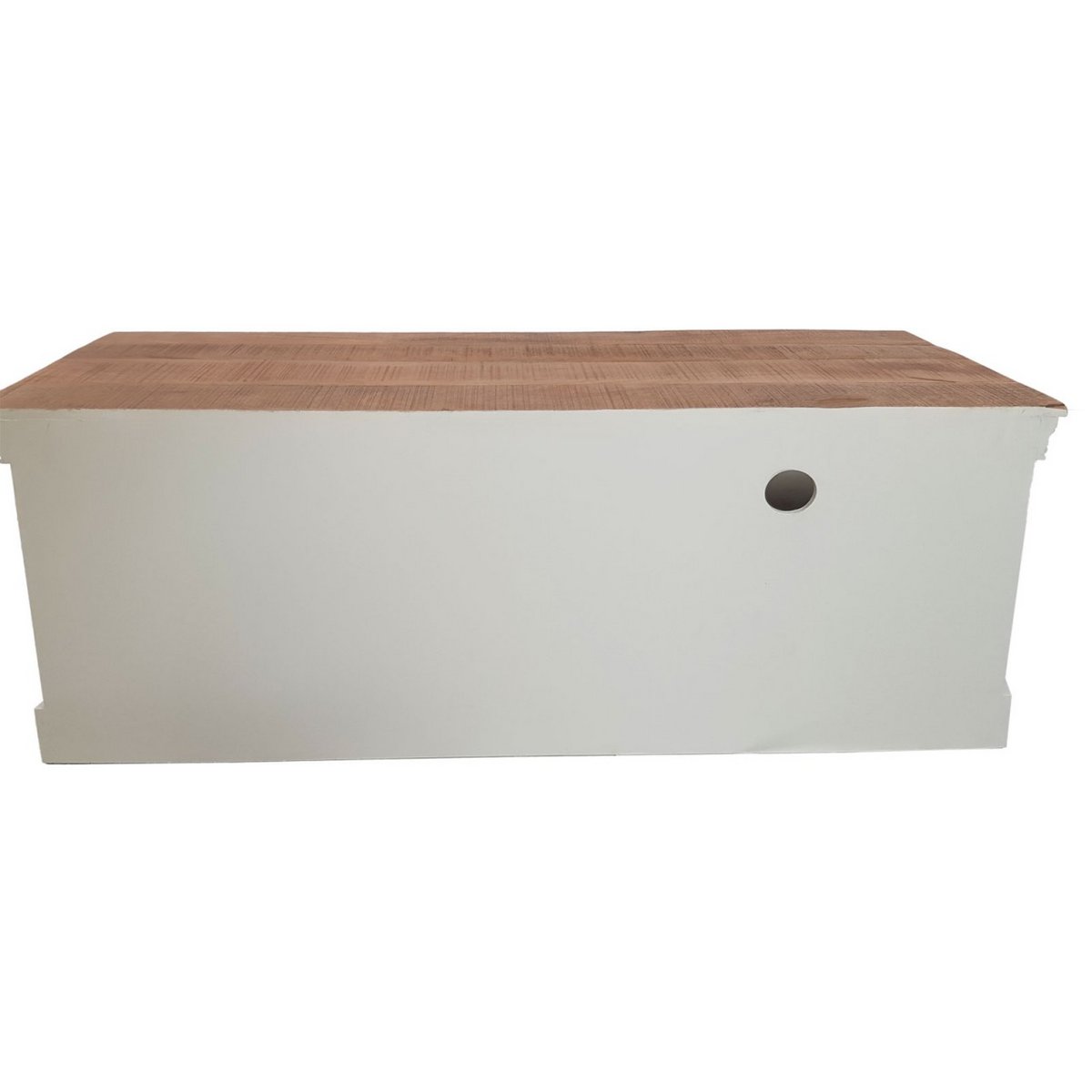 Meuble TV NÉRO – Bois Naturel & Blanc