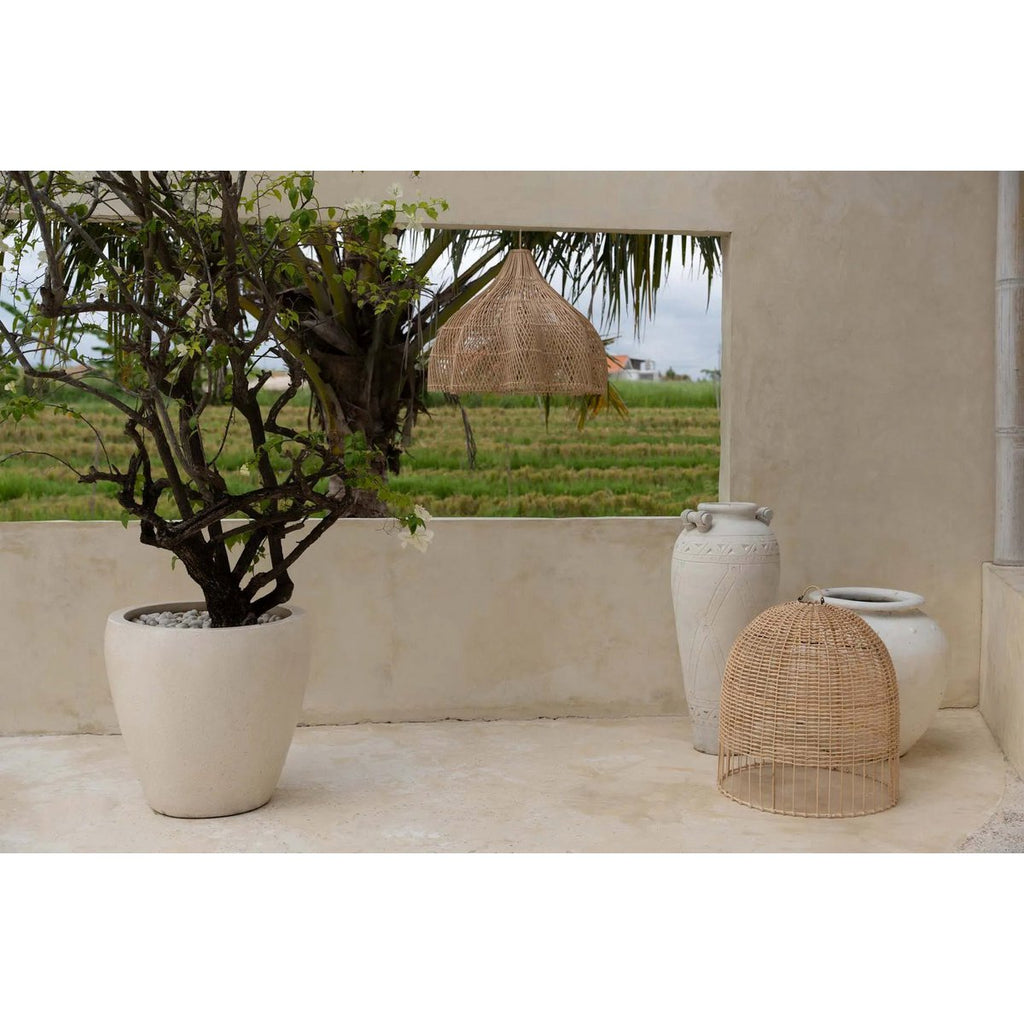 Suspension SOLA en rotin naturel — vue produit 4