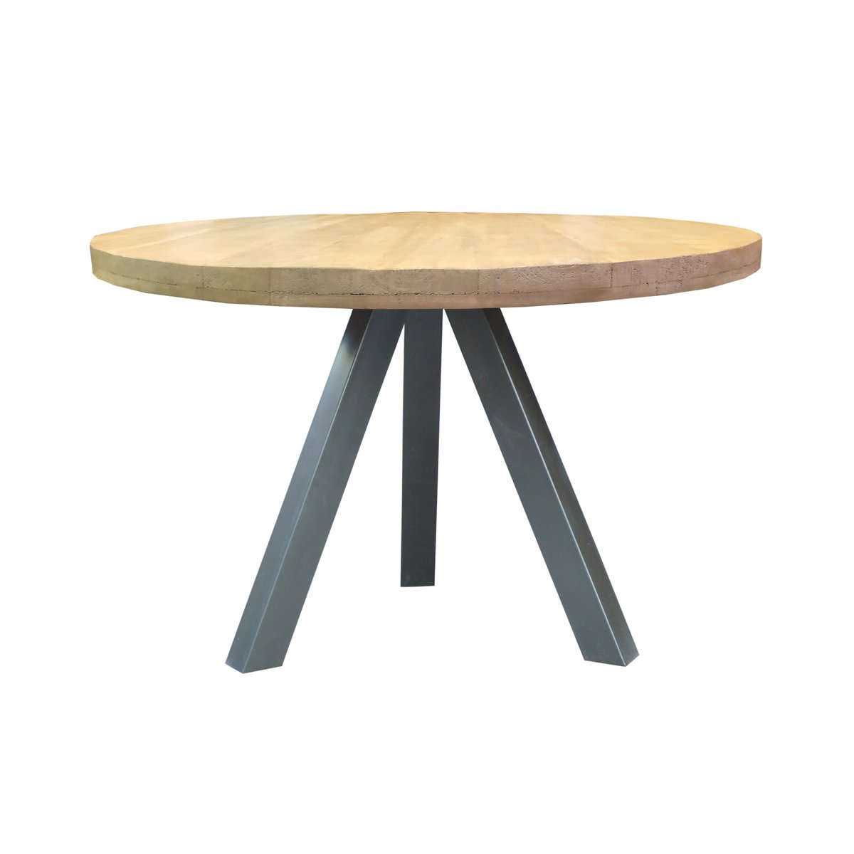 Table à manger MILO – Bois Naturel & Métal