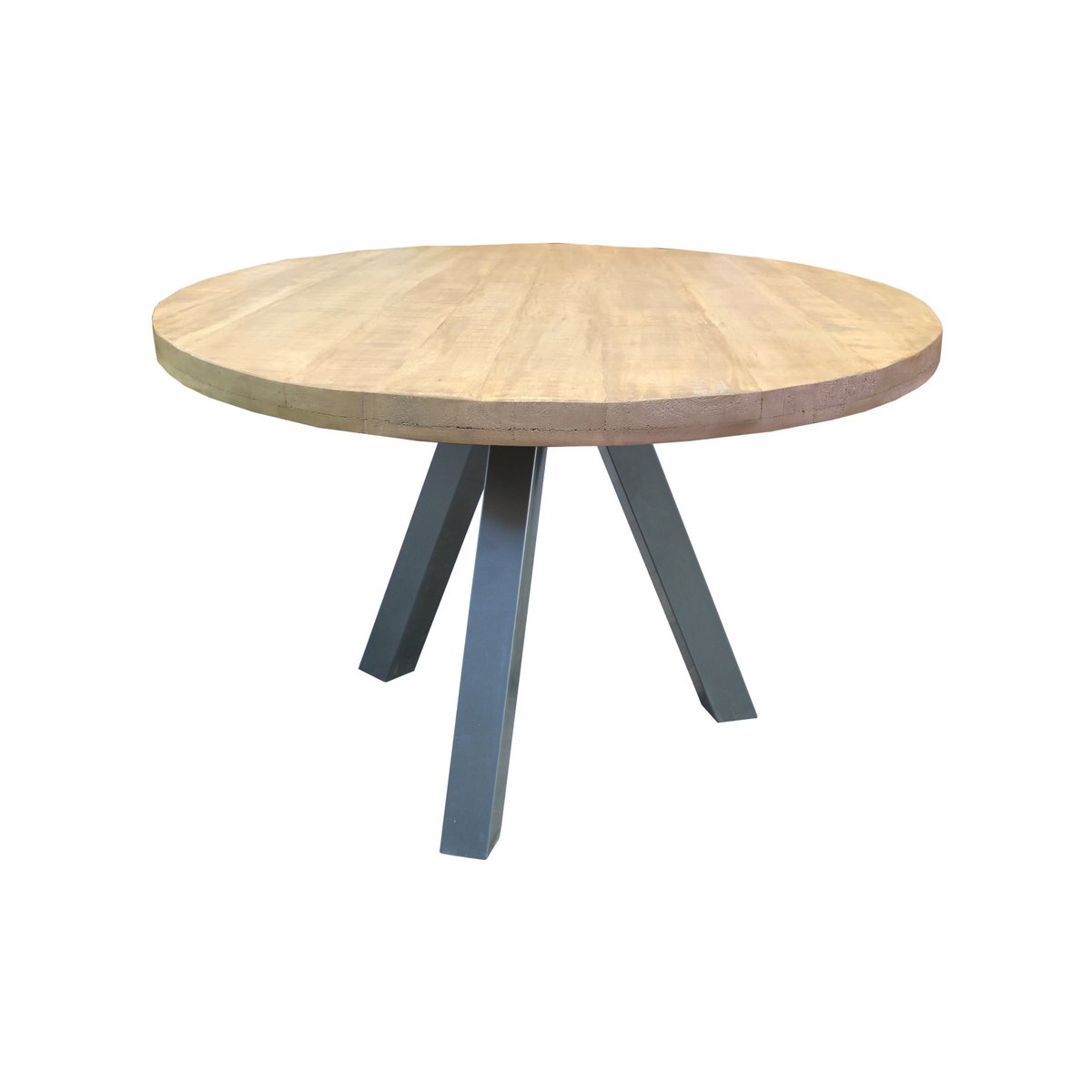 Table à manger MILO – Bois Naturel & Métal