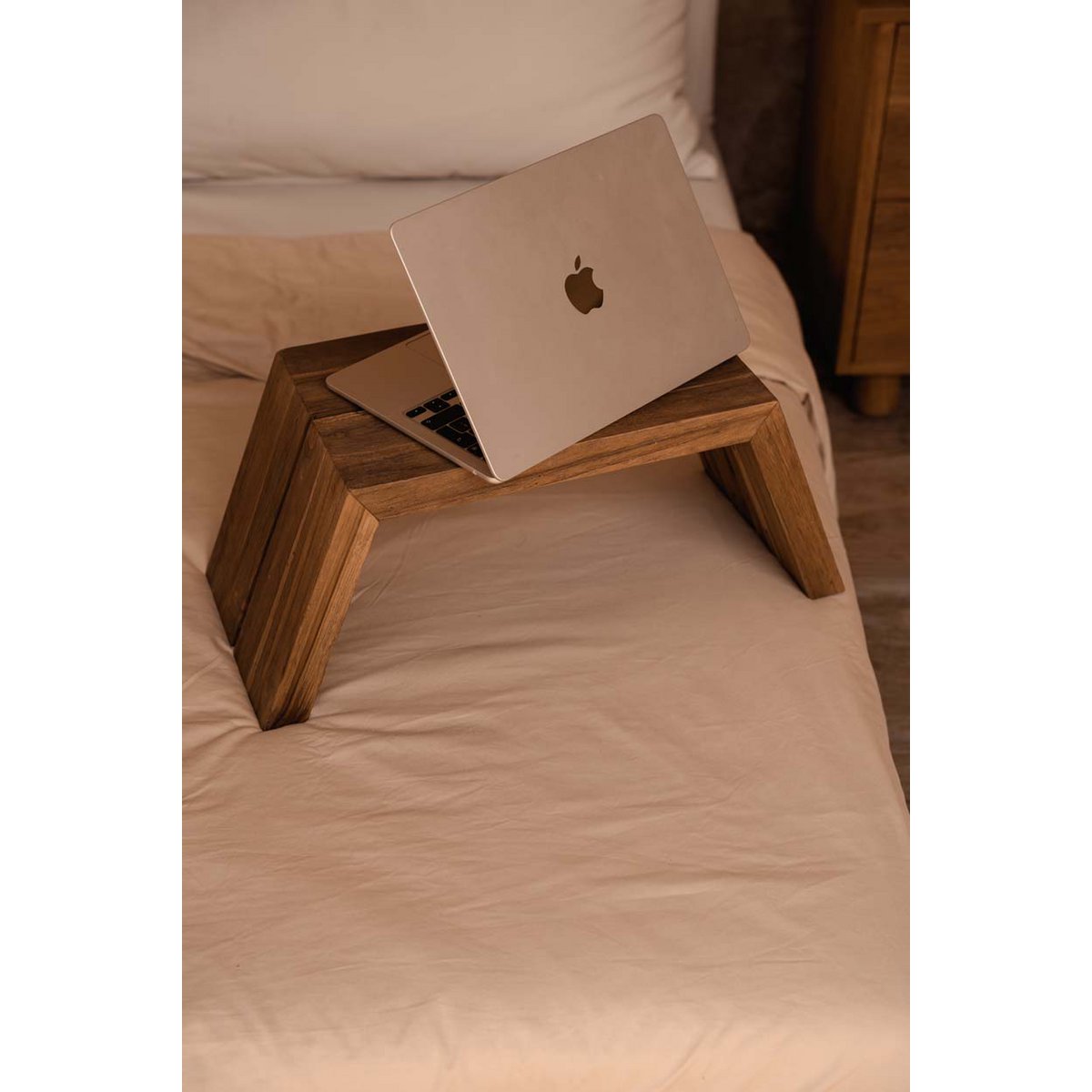 Table basse en bois de teck KAORI – 55CM