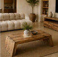 Table basse en bois de teck KAORI – 55CM