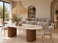 Table à manger SIENA en céramique effet marbre | ÉRIVANE