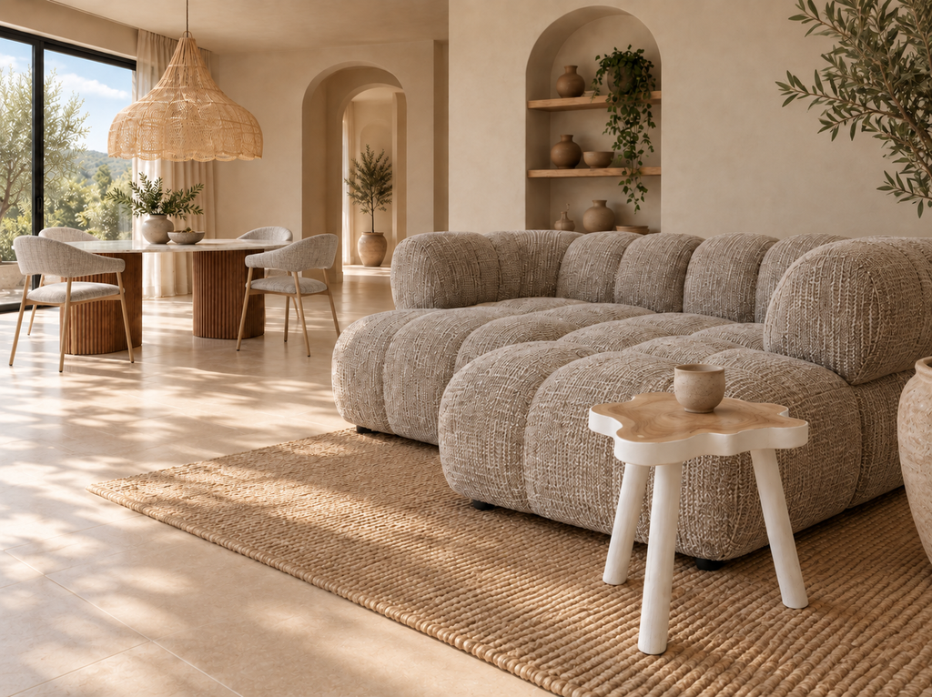 Table d’appoint LUNA – Blanc Naturel