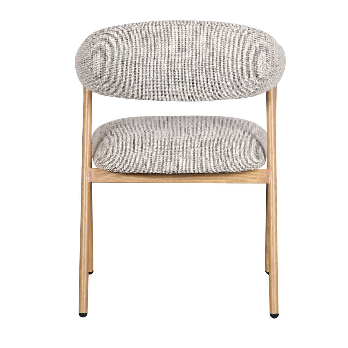Chaise EIRA en tissu beige et métal — vue produit 9