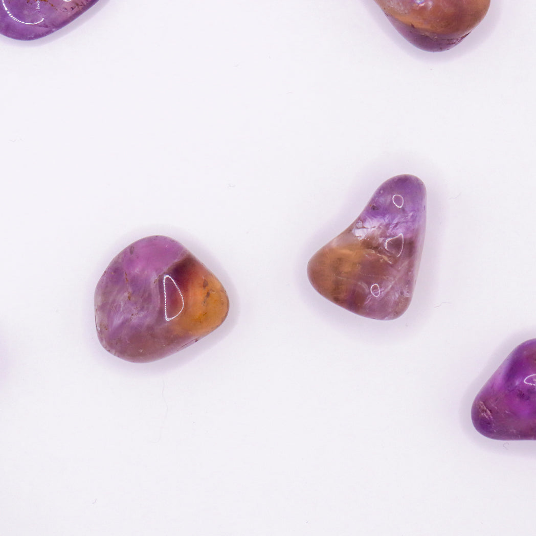 Ametrine rolled stone